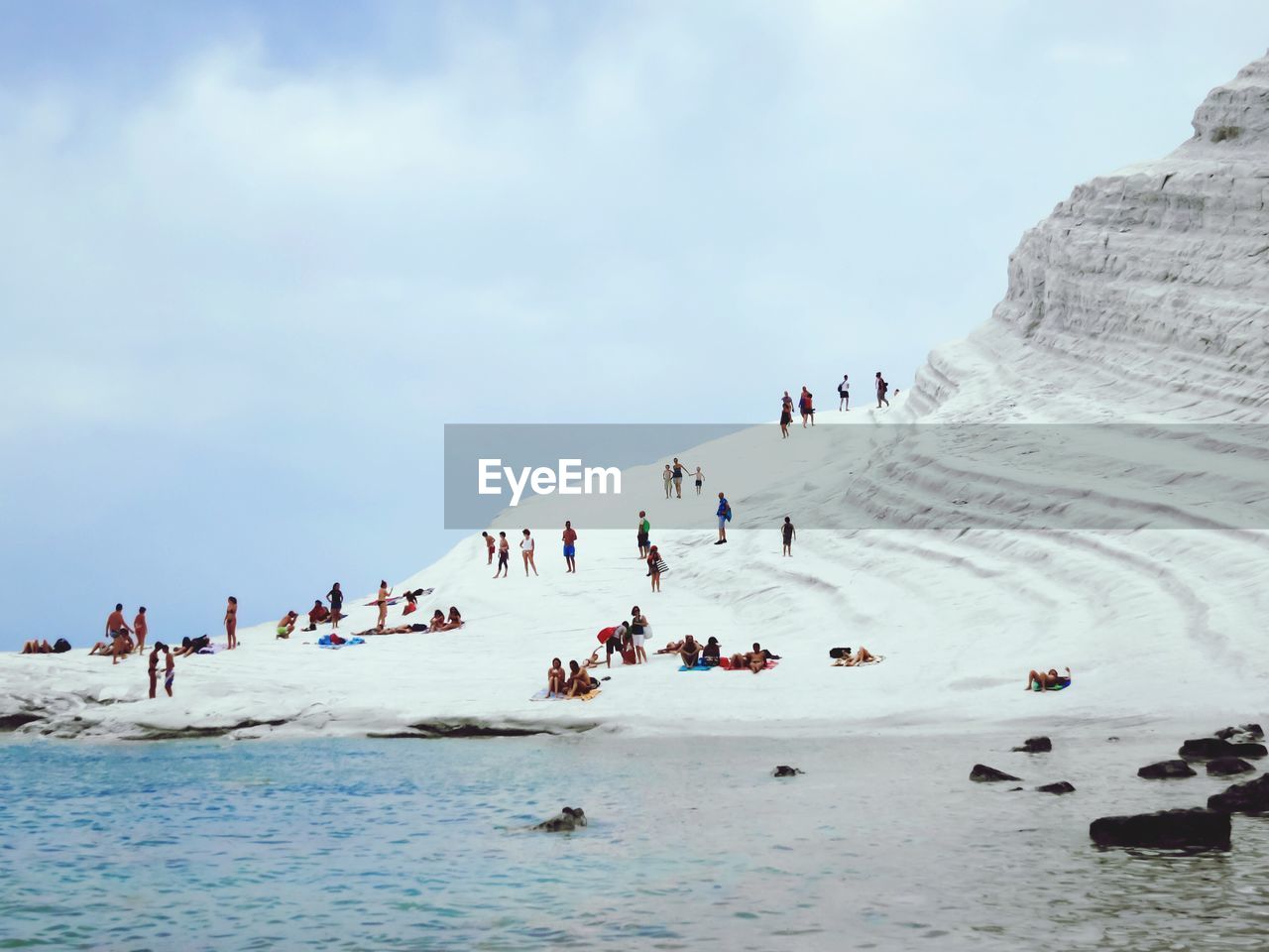 Crowd on beach