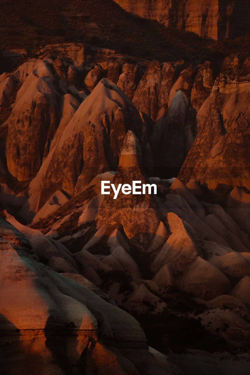 ROCK FORMATIONS IN A VALLEY