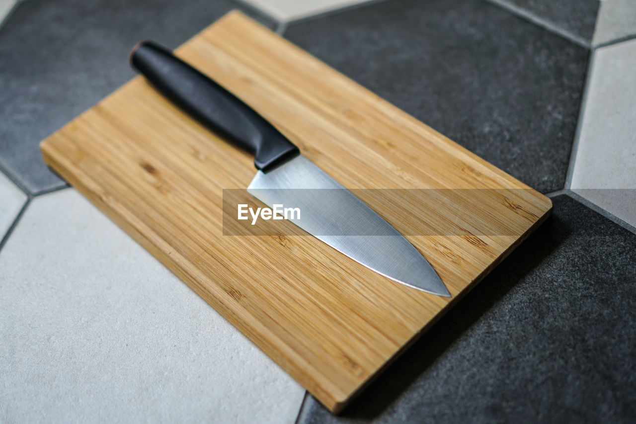 Cutting board in the kitchen