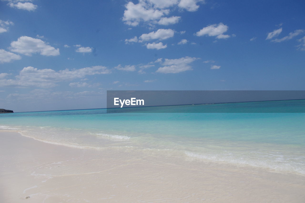 SCENIC VIEW OF SEA AGAINST BLUE SKY