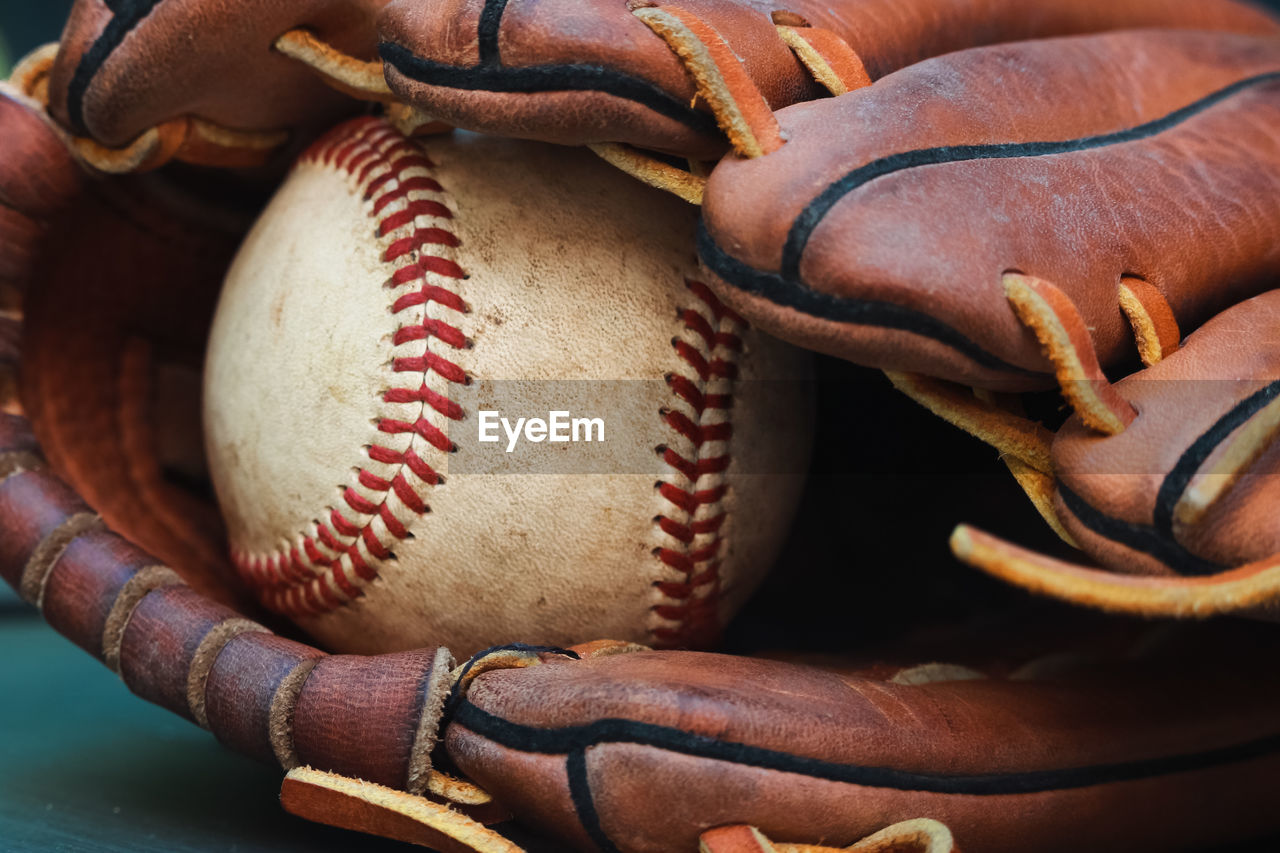 Close-up of baseball