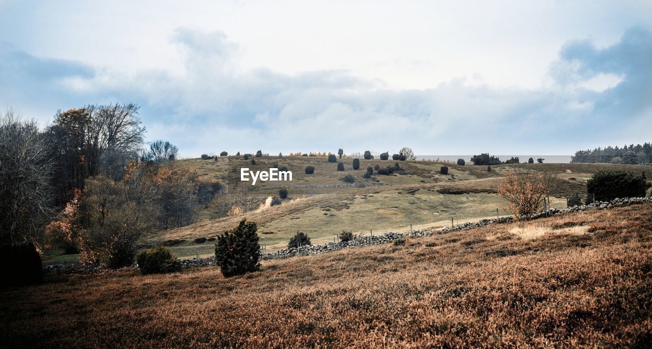 Scenic view of mountain against sky