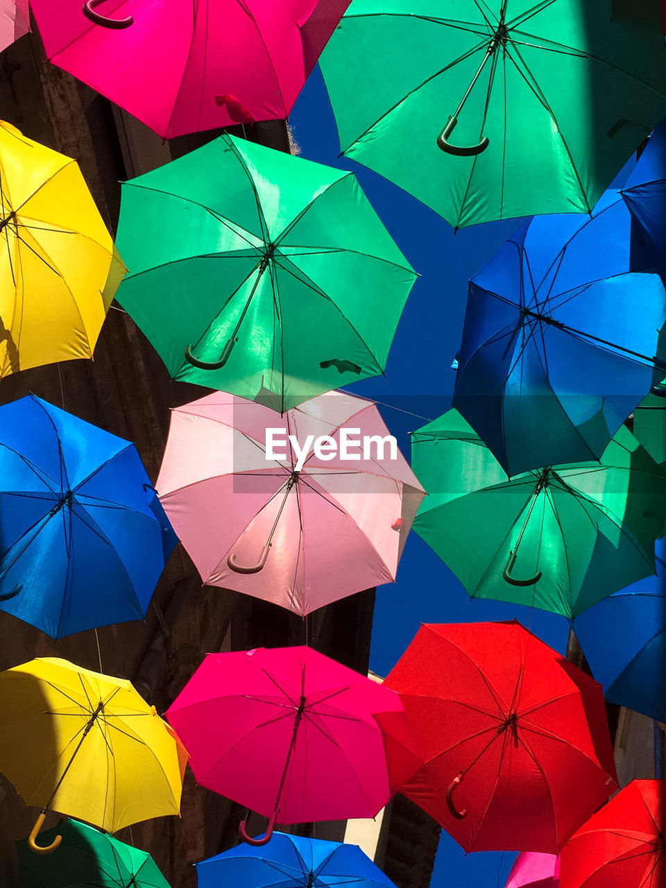 Full frame shot of multi colored umbrella