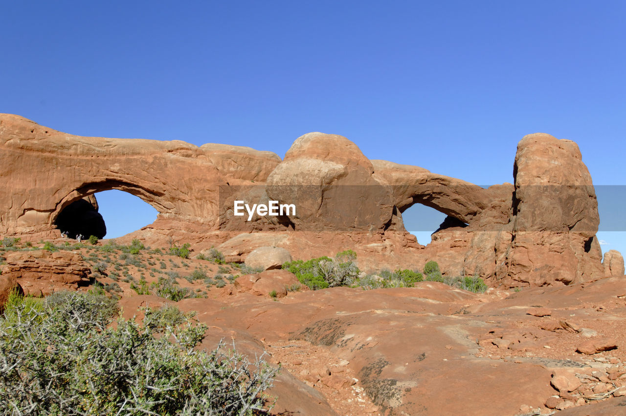 ROCK FORMATIONS AGAINST SKY