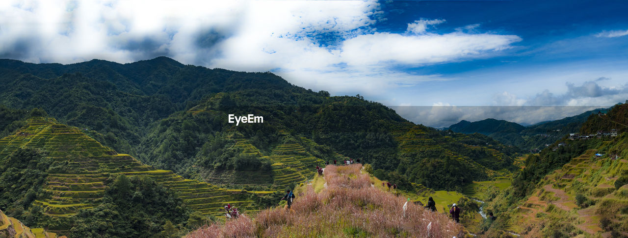 Panoramic view of landscape against sky