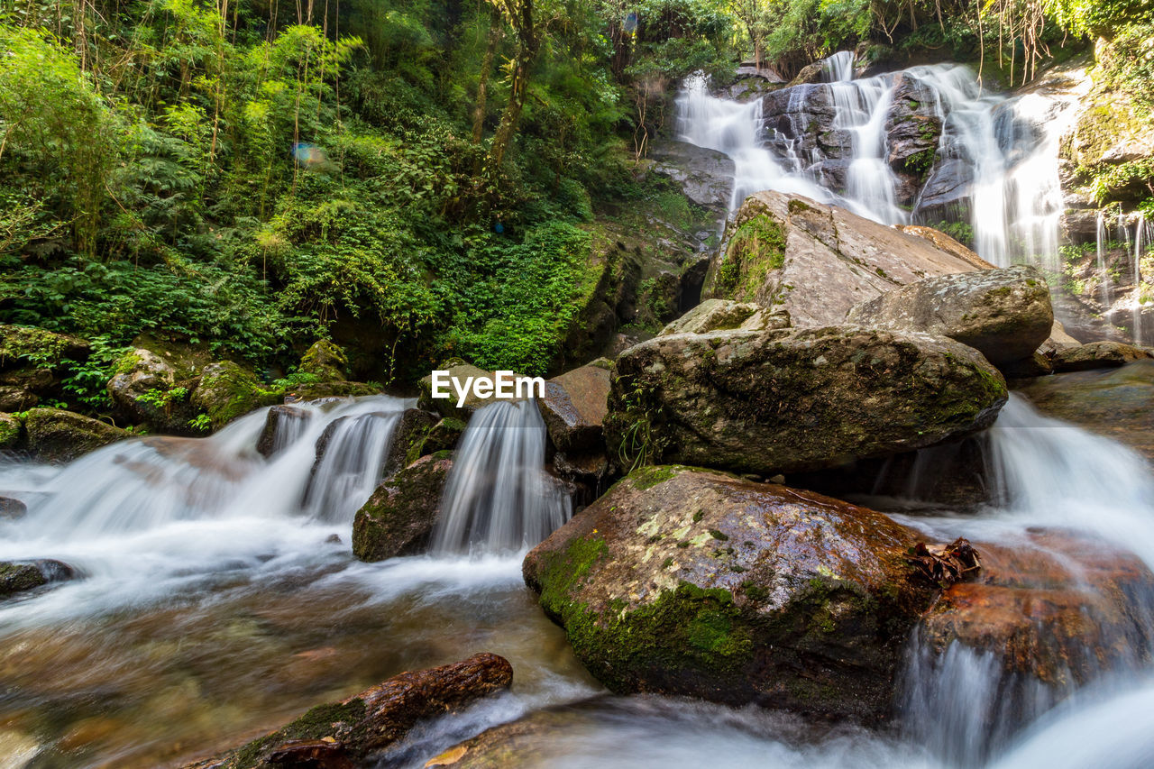 Long exposure shot of a waterfall 