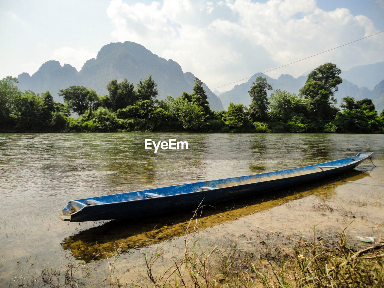 Scenic view of river against sky