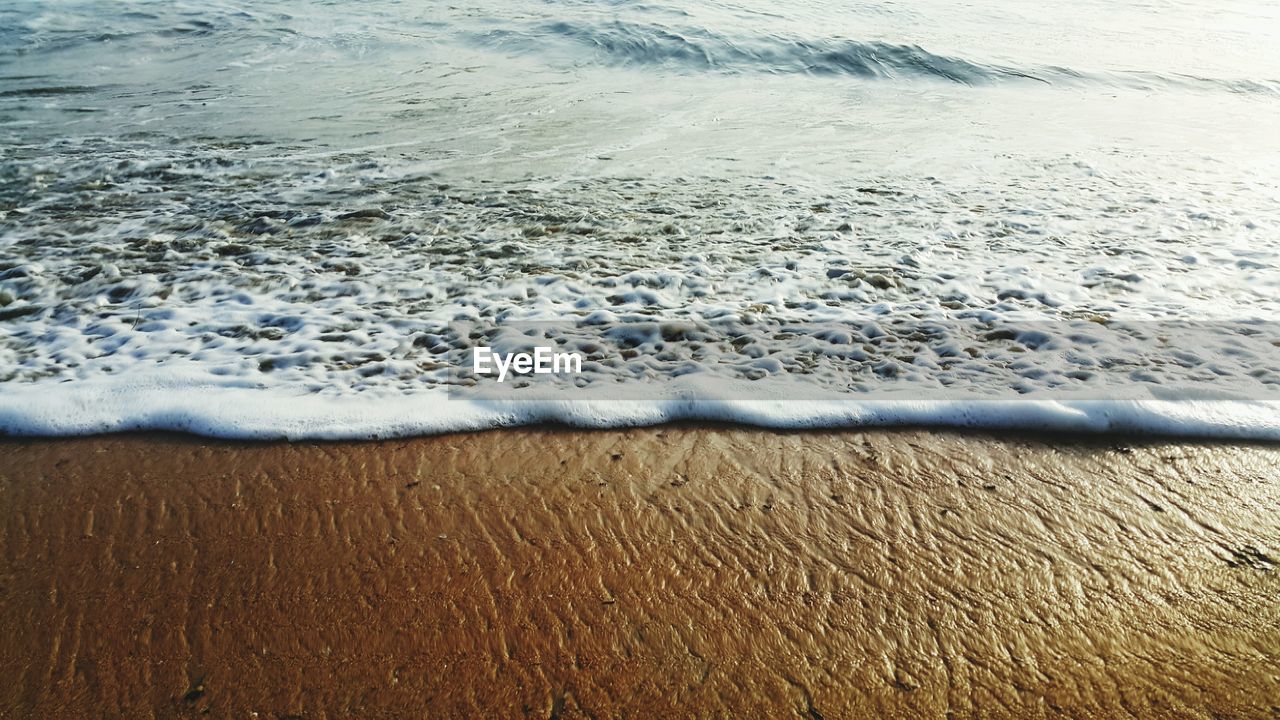 High angle view of beach