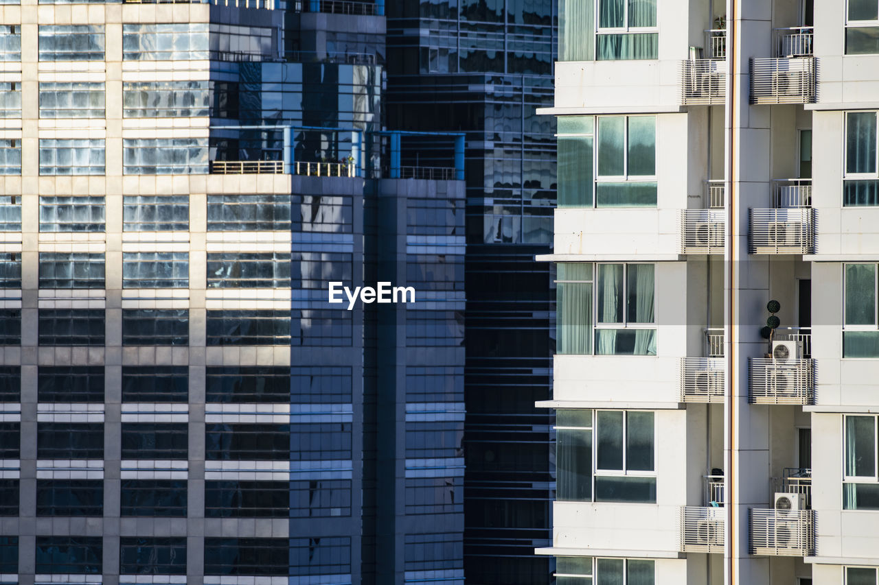 Detail of high rise building in the sathorn area of bangkok