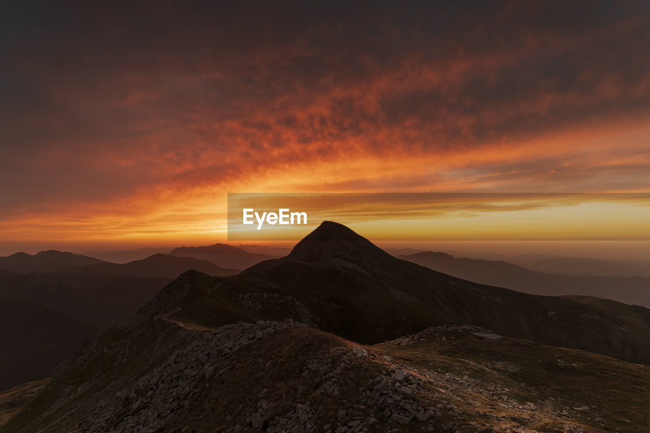 Mount cusna in the northern apennines of italy, reggio emilia.