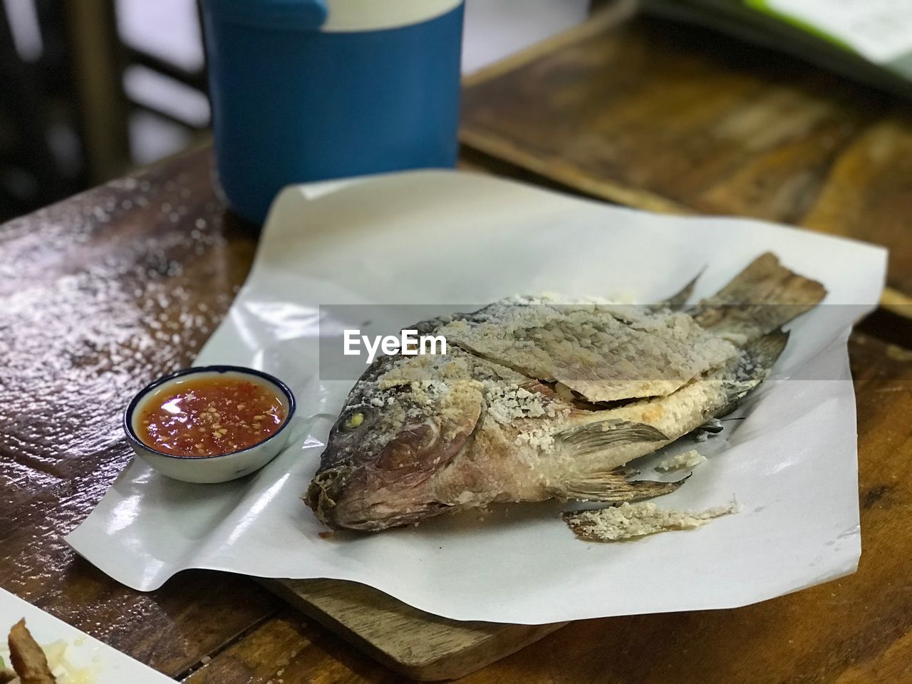 HIGH ANGLE VIEW OF MEAL SERVED IN PLATE