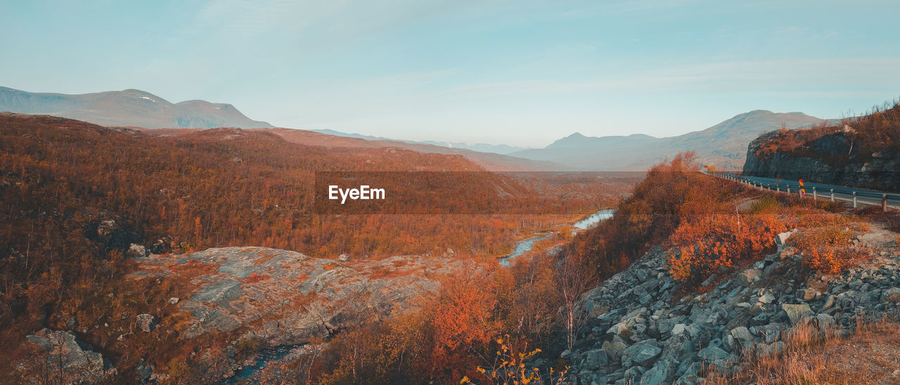 Panoramic view of landscape against sky