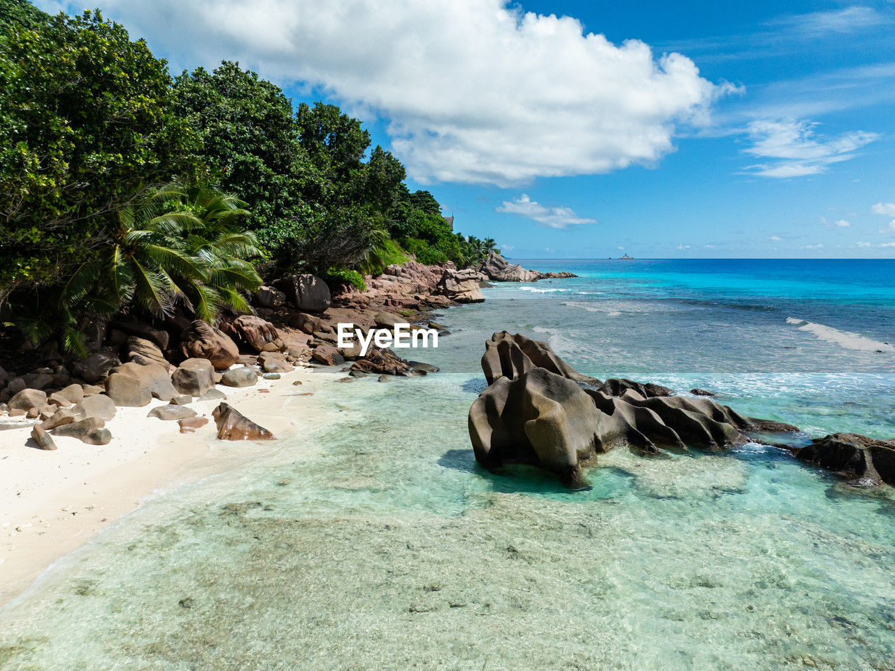 panoramic view of beach against sky