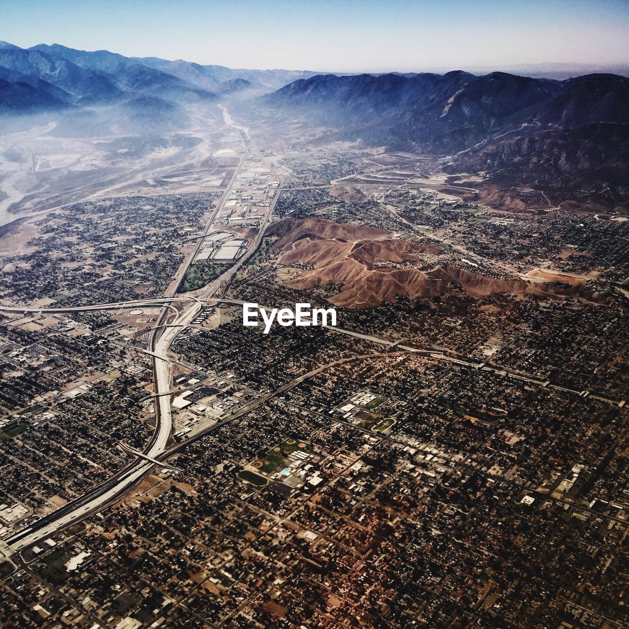 Aerial view of landscape against sky