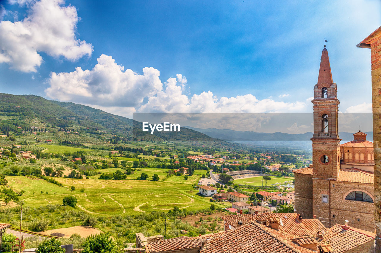 Panorama from castiglion fiorentino - arezzo, italy