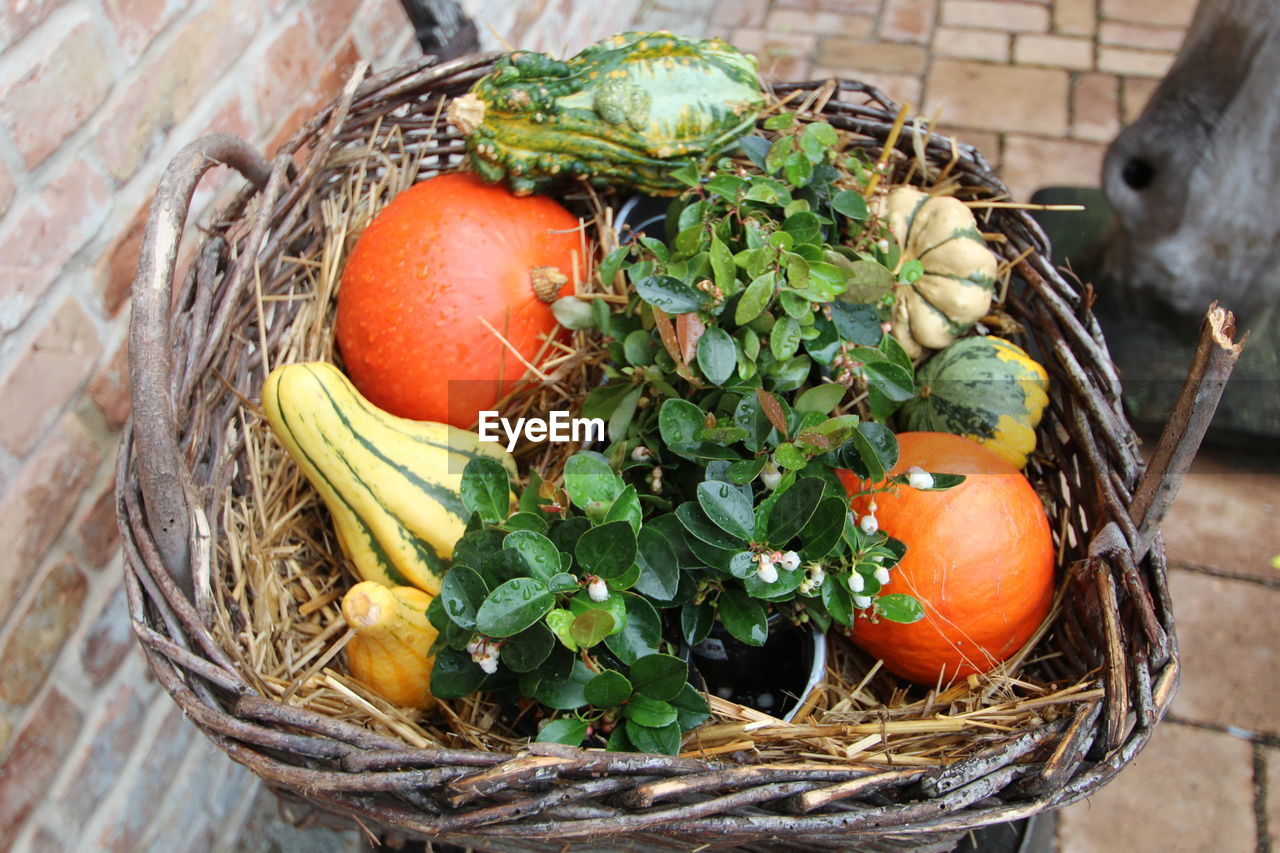 Close-up of vegetables in basket