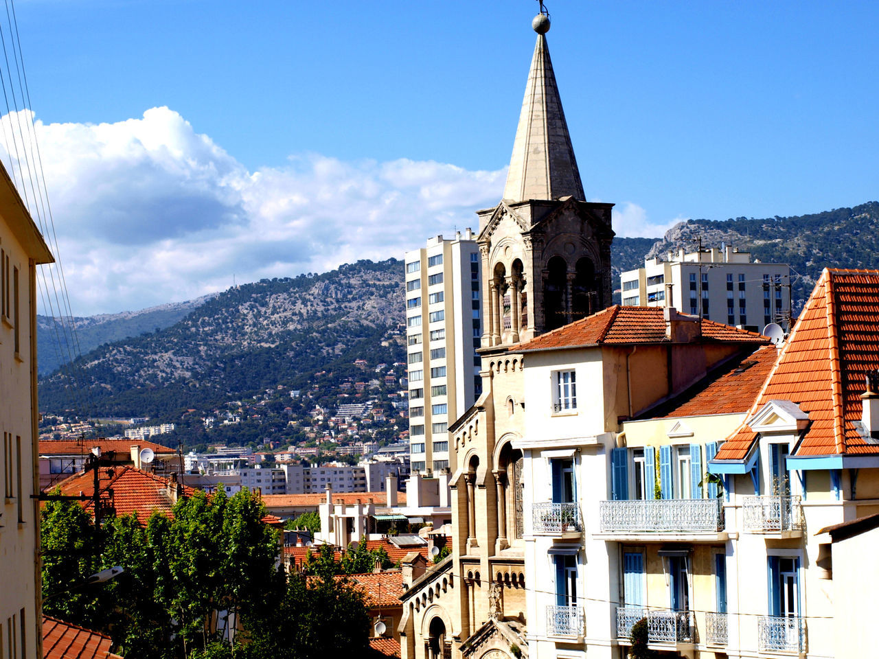 RESIDENTIAL BUILDINGS AGAINST SKY