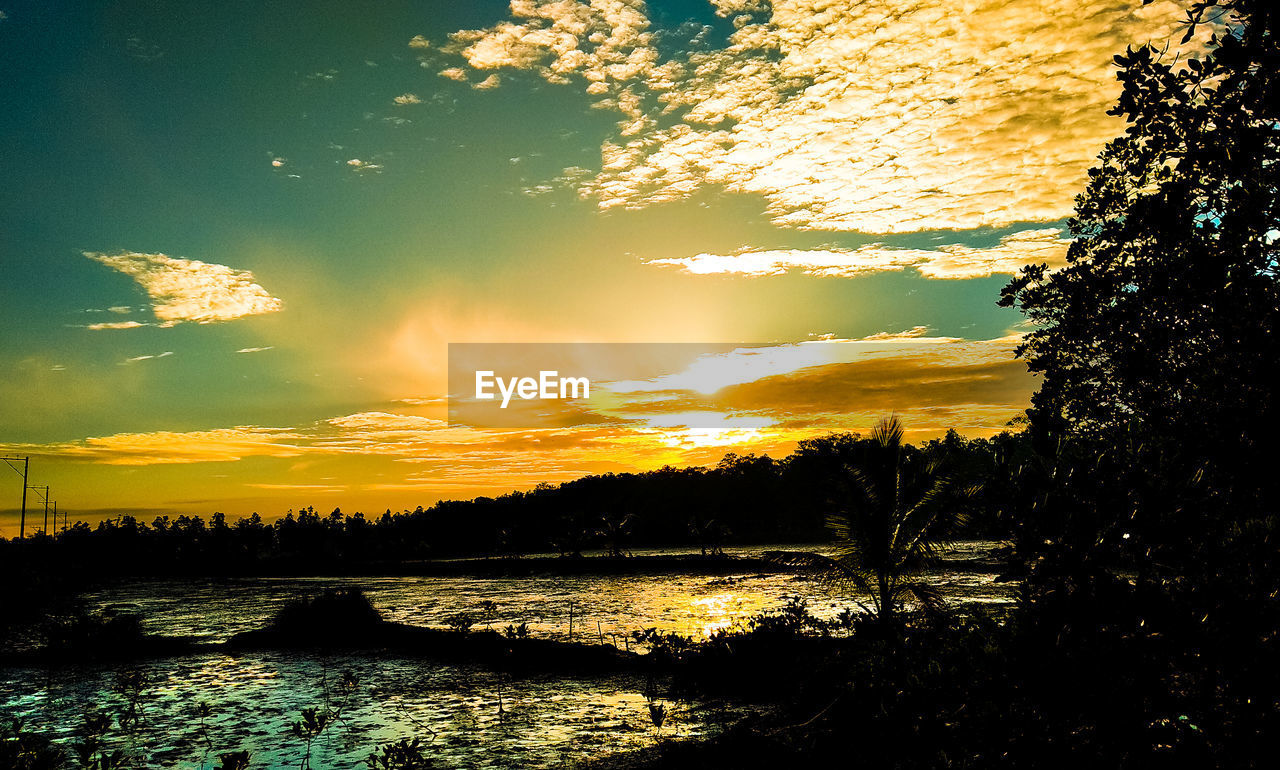 SCENIC VIEW OF ORANGE SKY