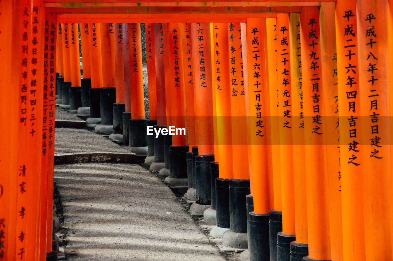 CLOSE UP OF RED TEMPLE