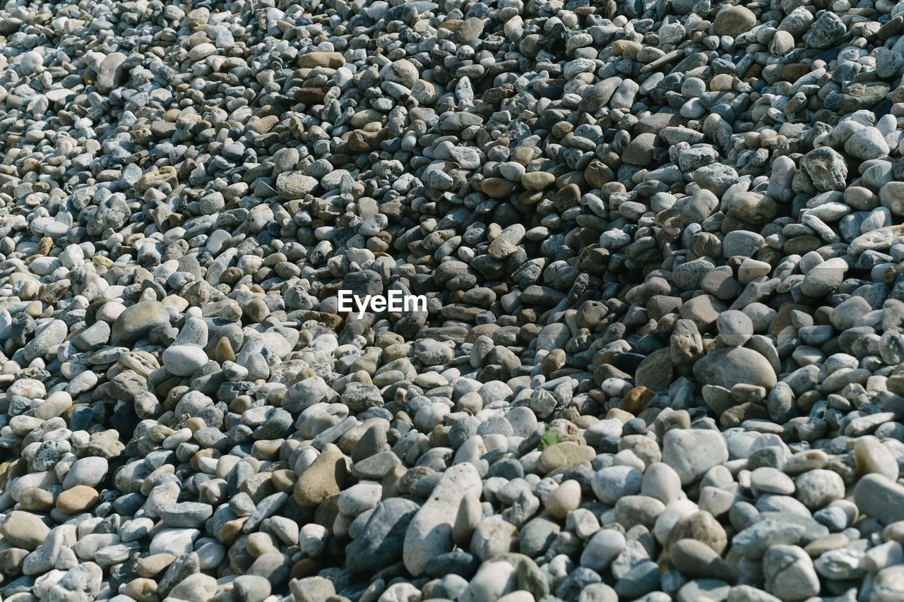 Full frame shot of pebbles