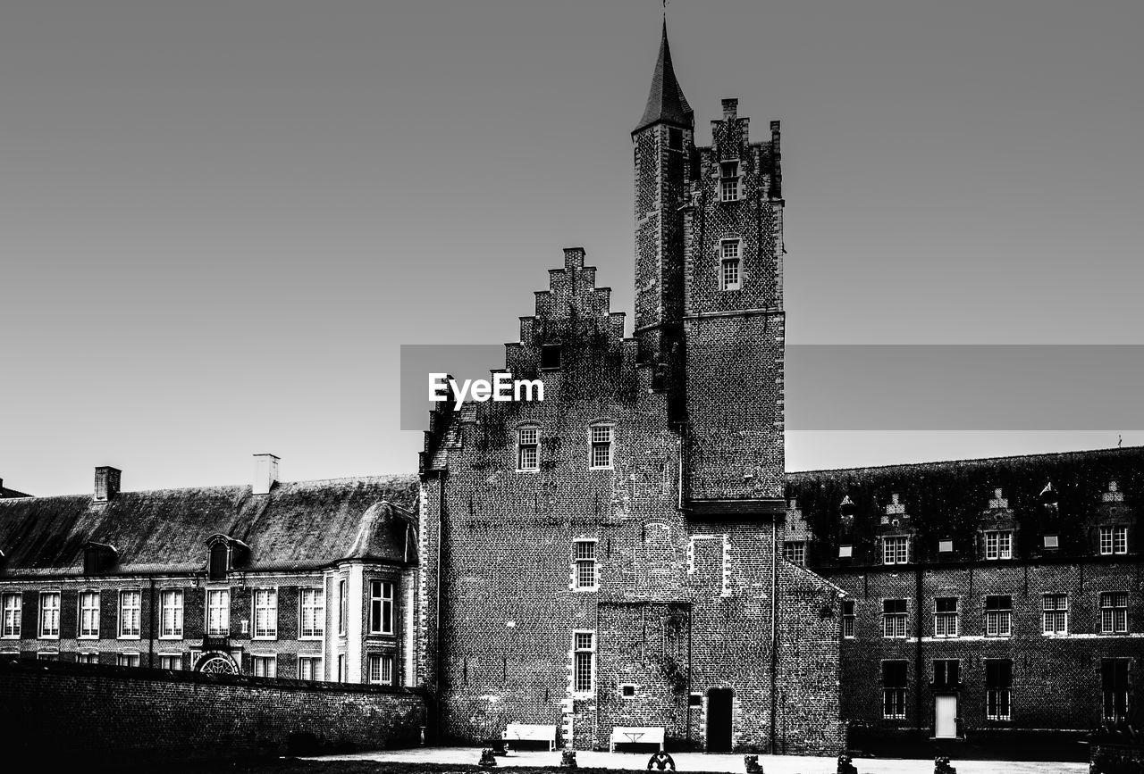 Traditional building against clear sky