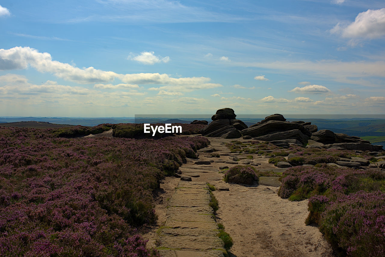 SCENIC VIEW OF ROCKS ON SEA AGAINST SKY