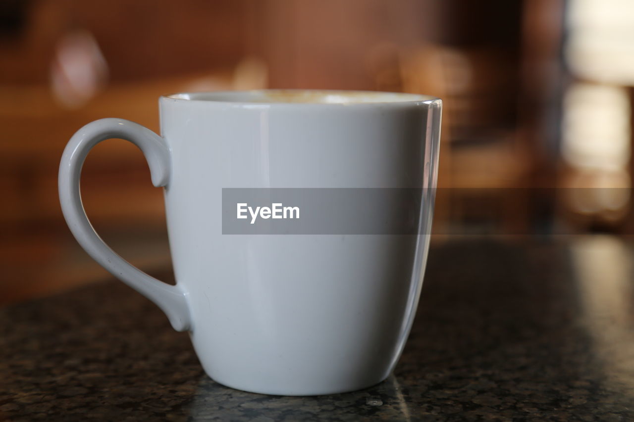 CLOSE-UP OF CUP OF COFFEE
