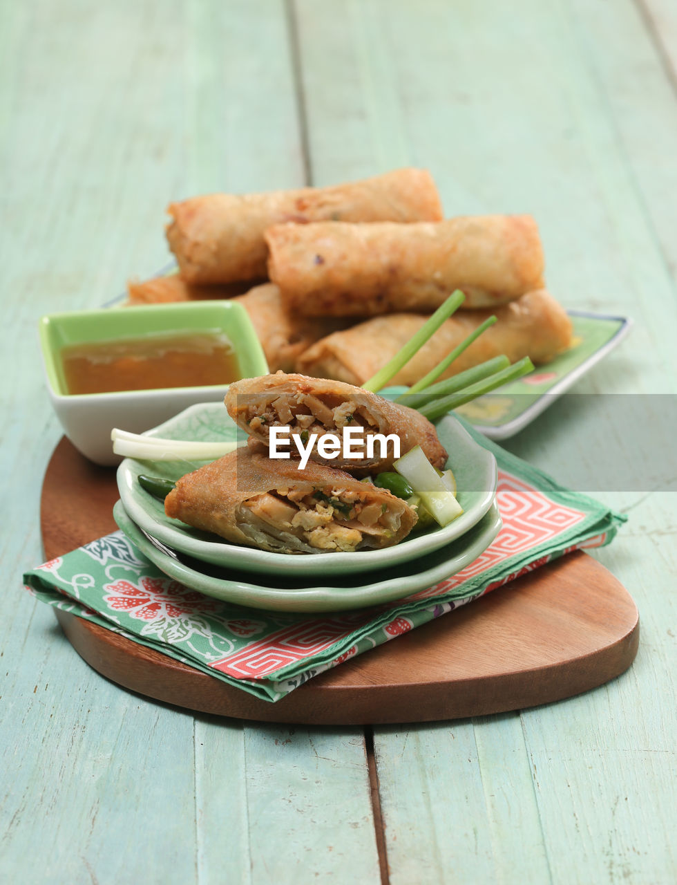 Close-up of food in plate on table