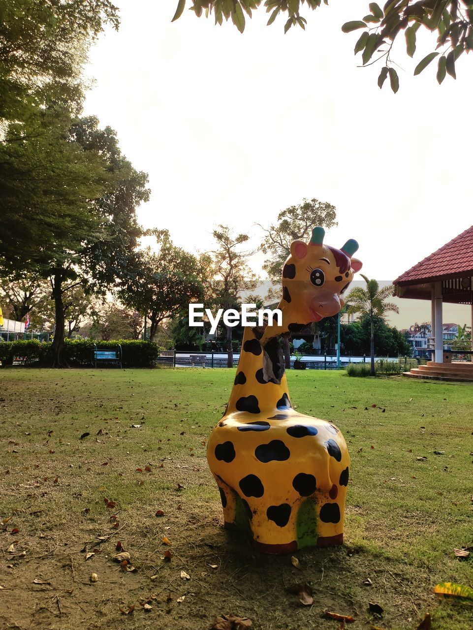 VIEW OF A HORSE CART IN THE PARK