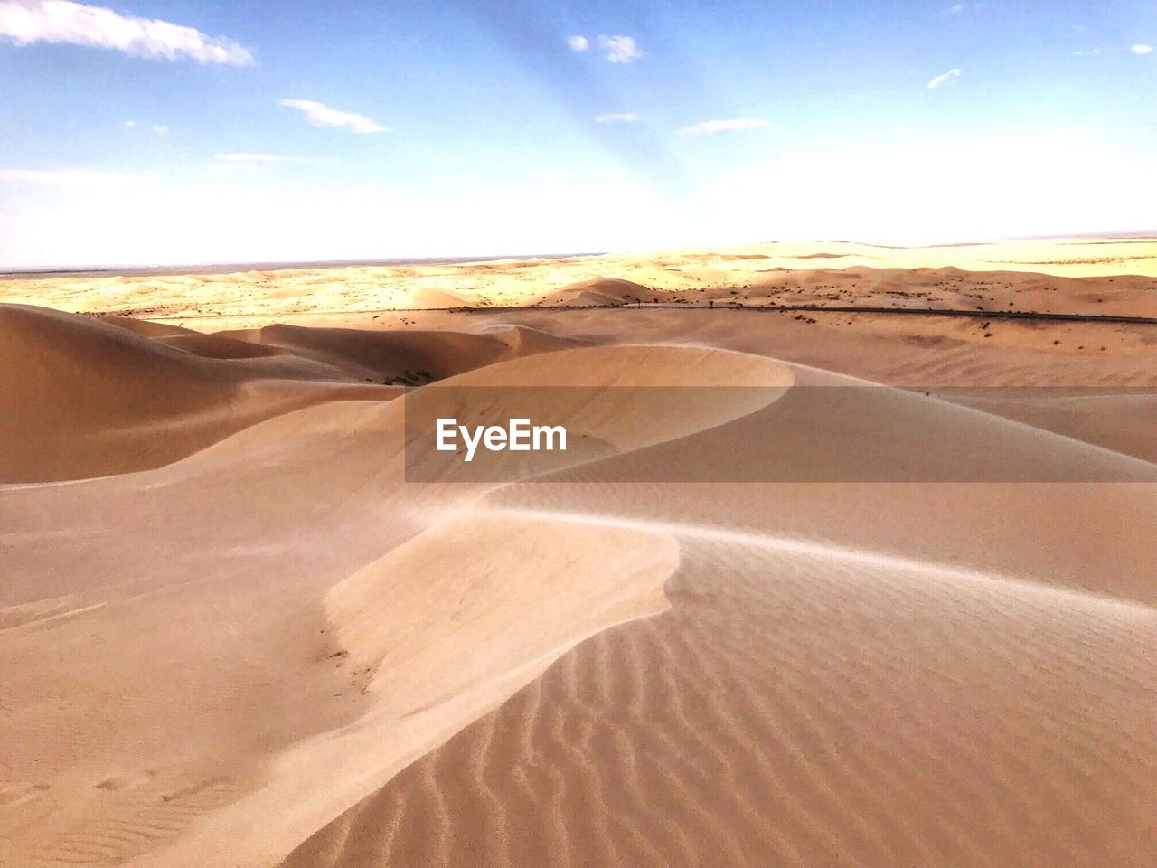 SAND DUNE IN DESERT