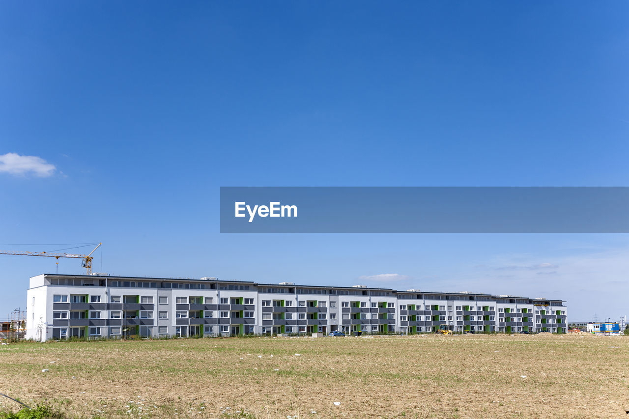 view of built structure against clear blue sky