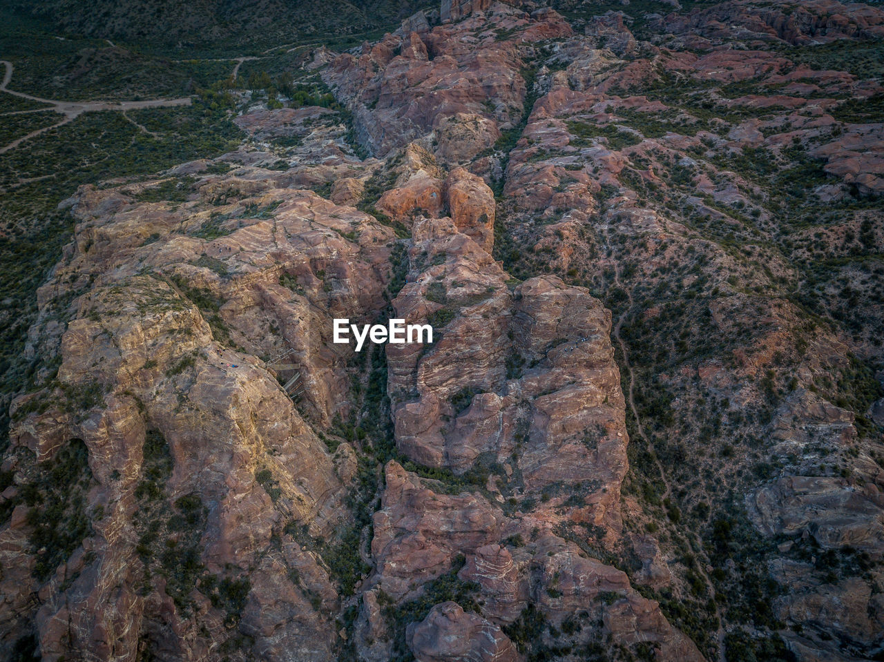 ROCK FORMATION ON CLIFF