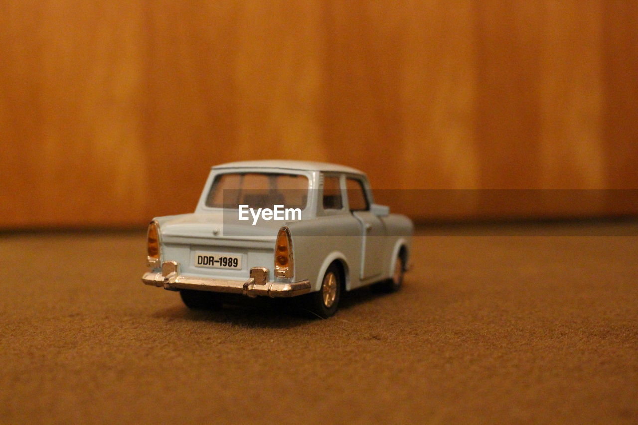 CLOSE-UP OF TOY CAR
