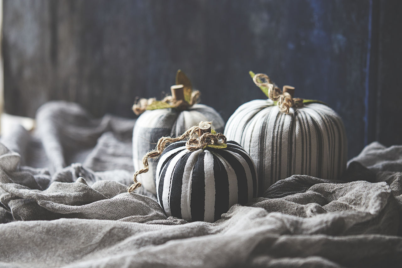 close-up of christmas decorations