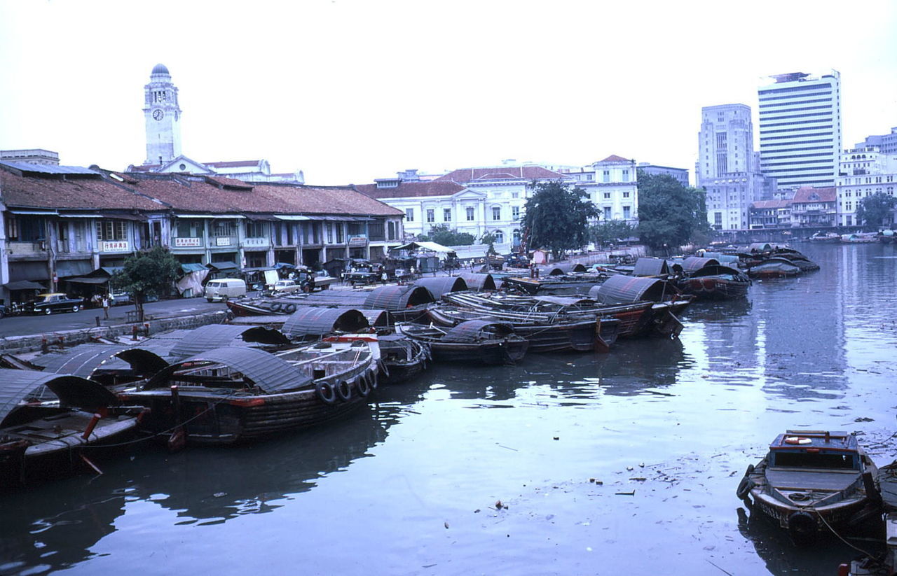 BOATS MOORED IN HARBOR