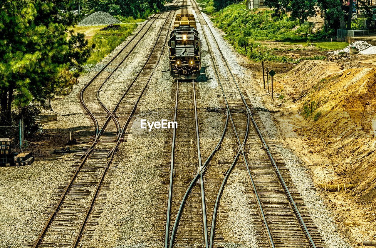 RAILROAD TRACKS IN WINTER