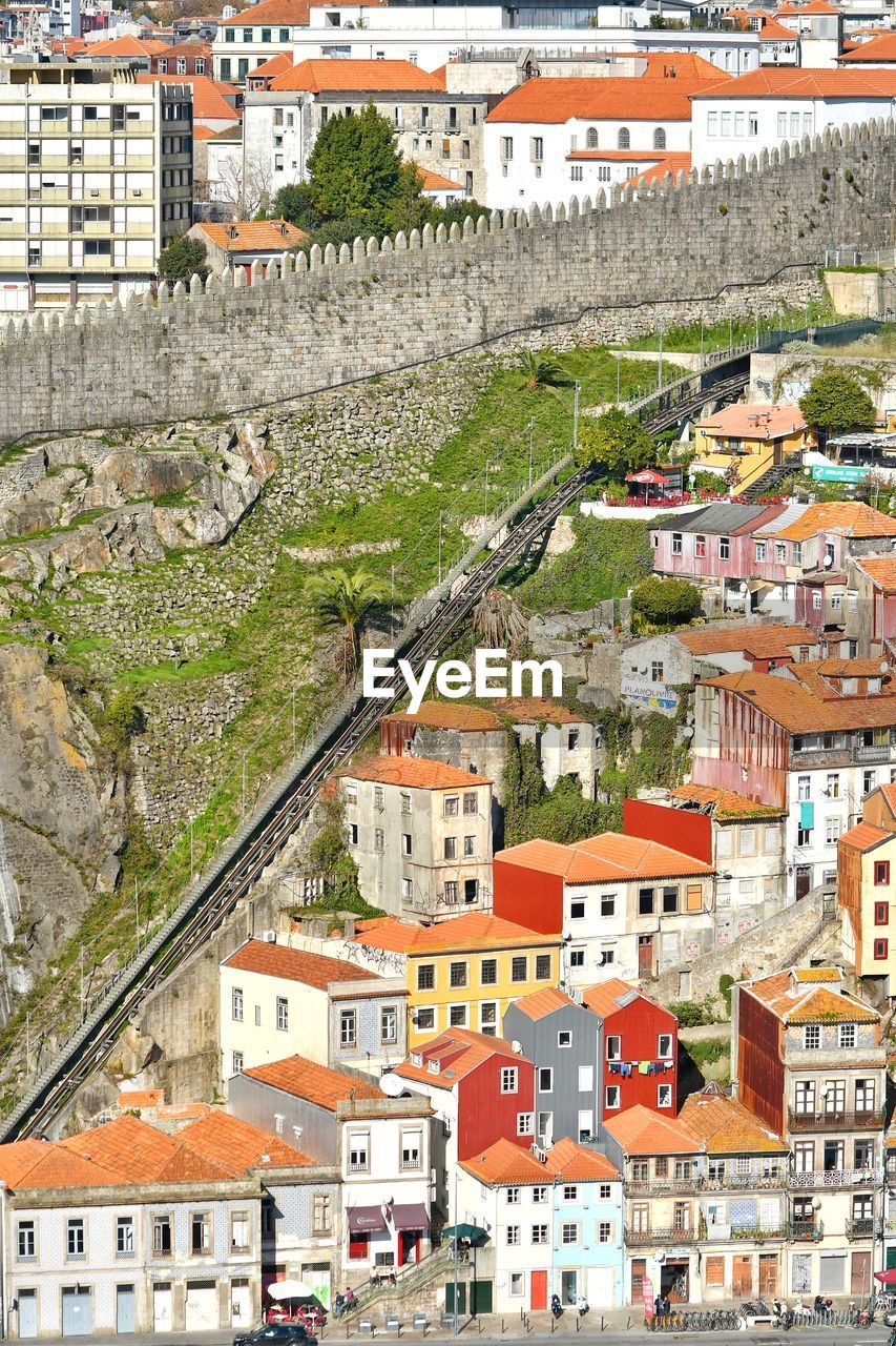 High angle view of townscape - porto