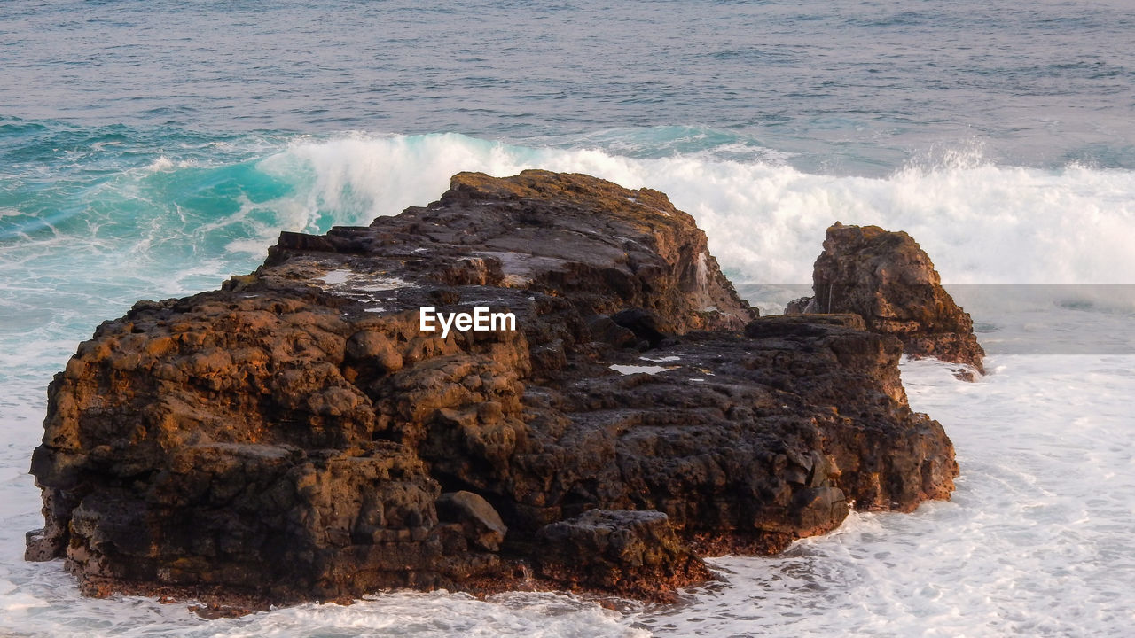 ROCK FORMATIONS ON SHORE