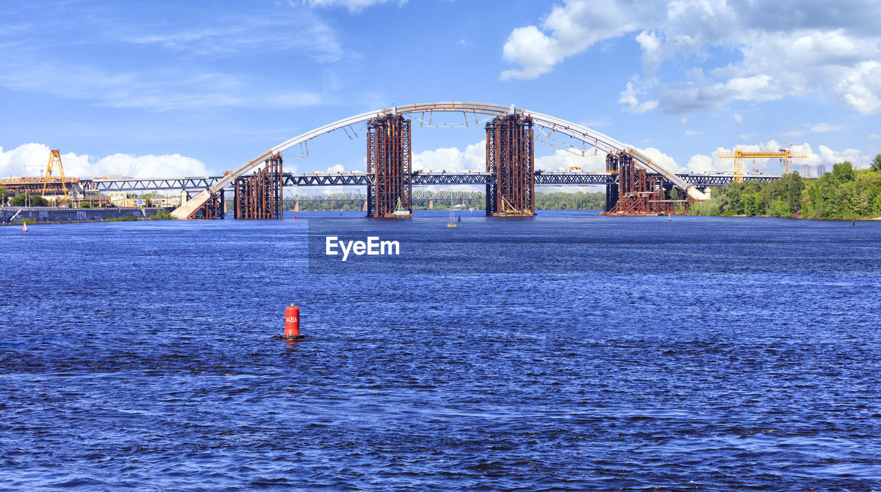 BRIDGE OVER RIVER AGAINST SKY