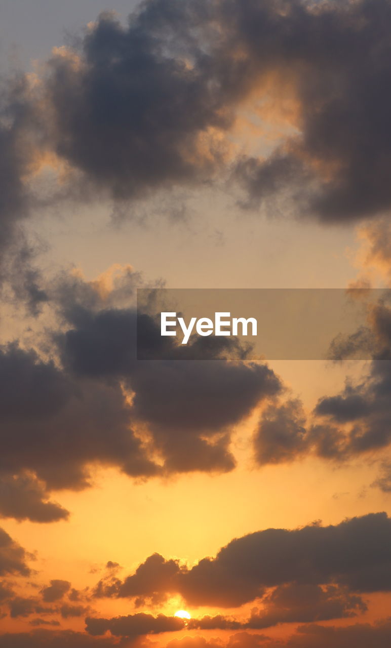 LOW ANGLE VIEW OF SKY DURING SUNSET