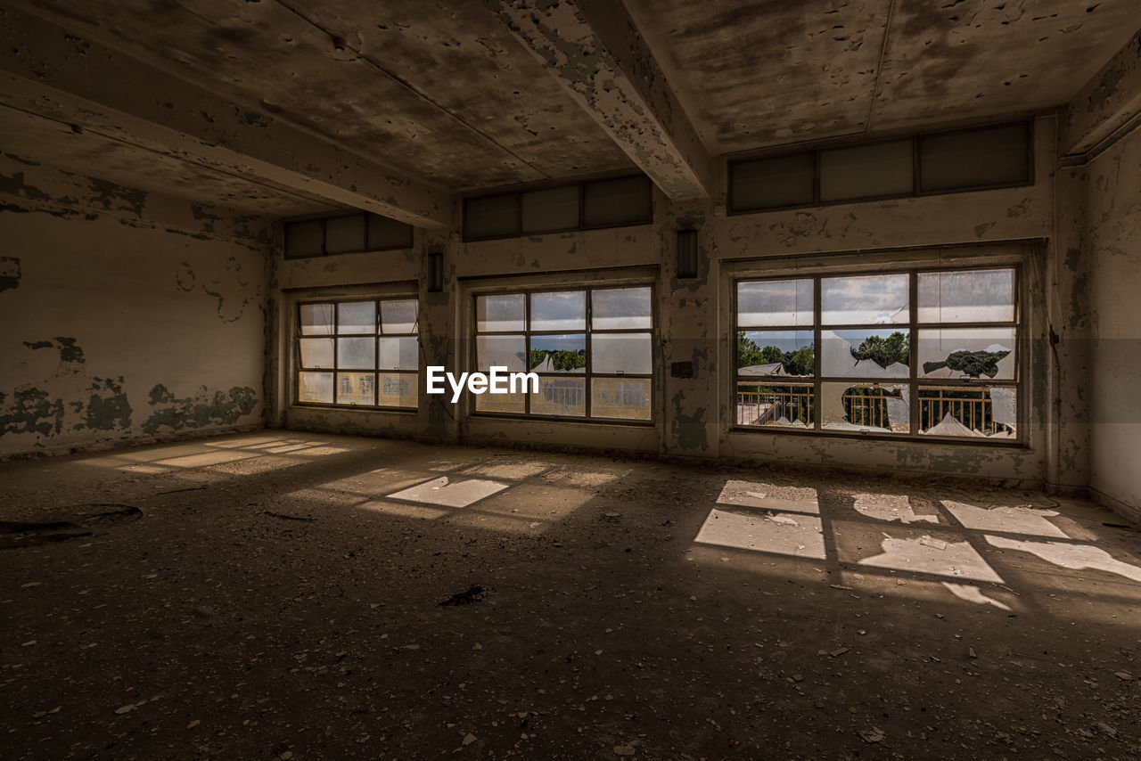 Interior of abandoned building