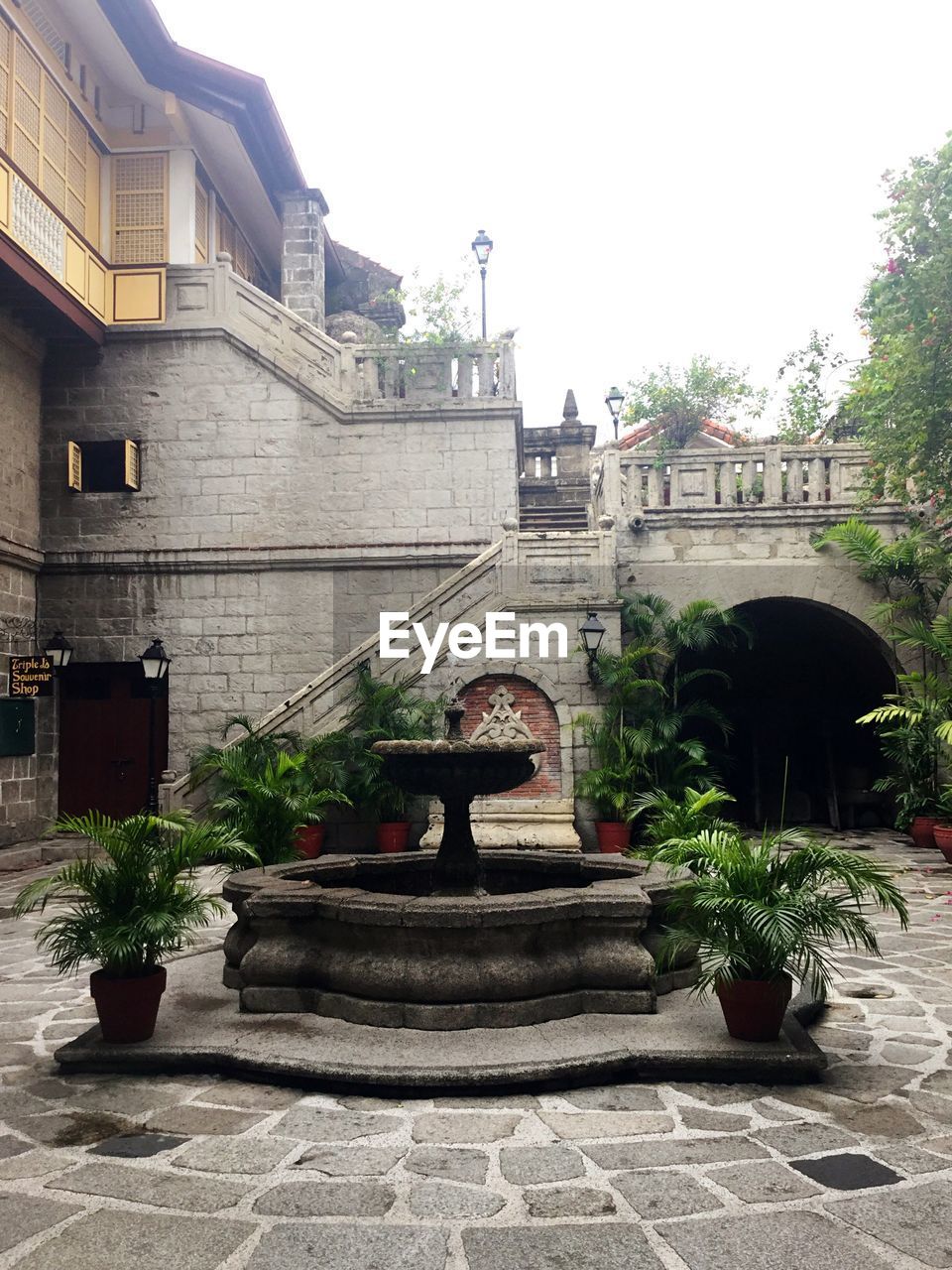 VIEW OF STAIRCASE IN GARDEN