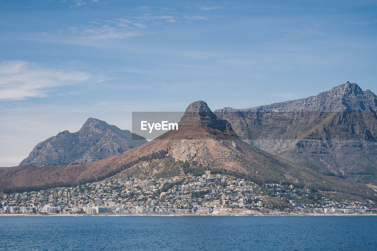 Cape town view from the sea