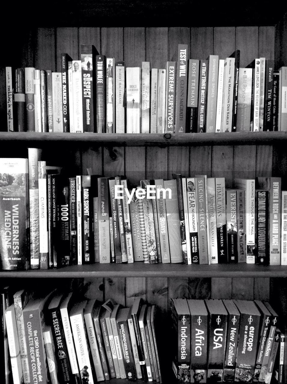 VIEW OF BOOKS IN SHELF