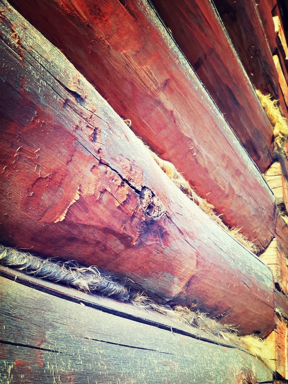 Detail shot of wooden wall