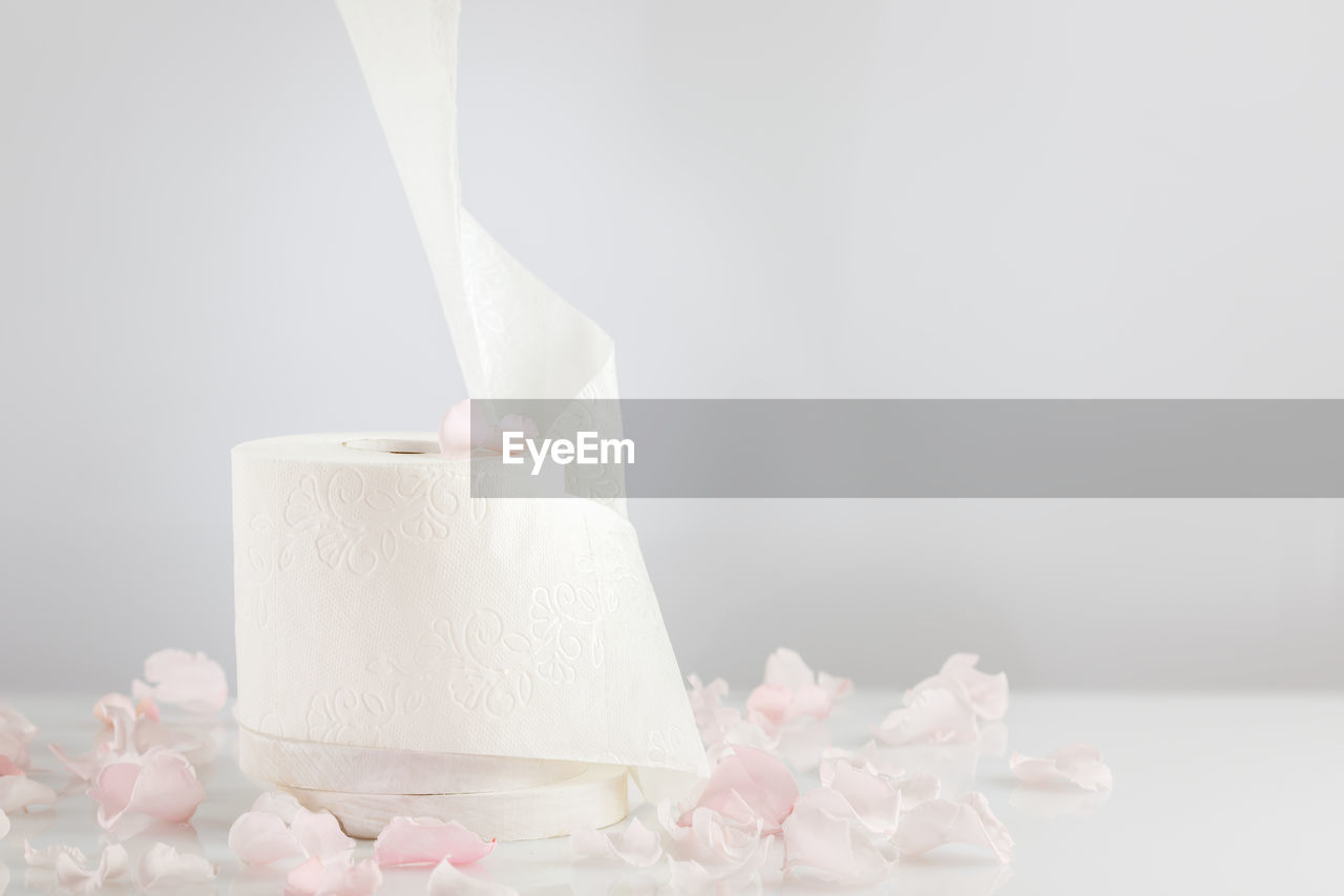 birthday cake, pink, white, studio shot, indoors, food, copy space, icing, food and drink, no people, sweet food, dessert, flower, sweet, candle, nature, petal, still life, white background, freshness, celebration