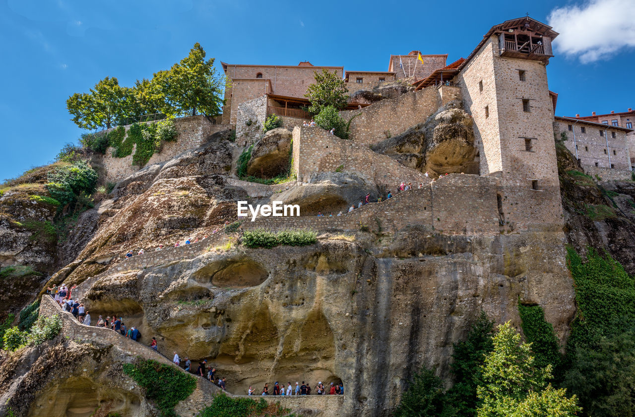 low angle view of old ruins