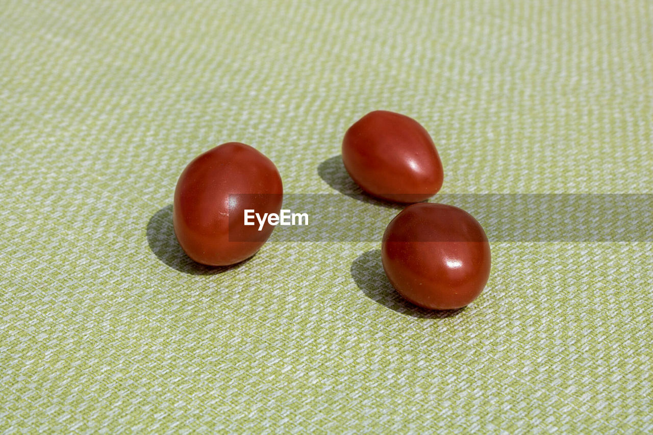 Close-up of tomatoes on table