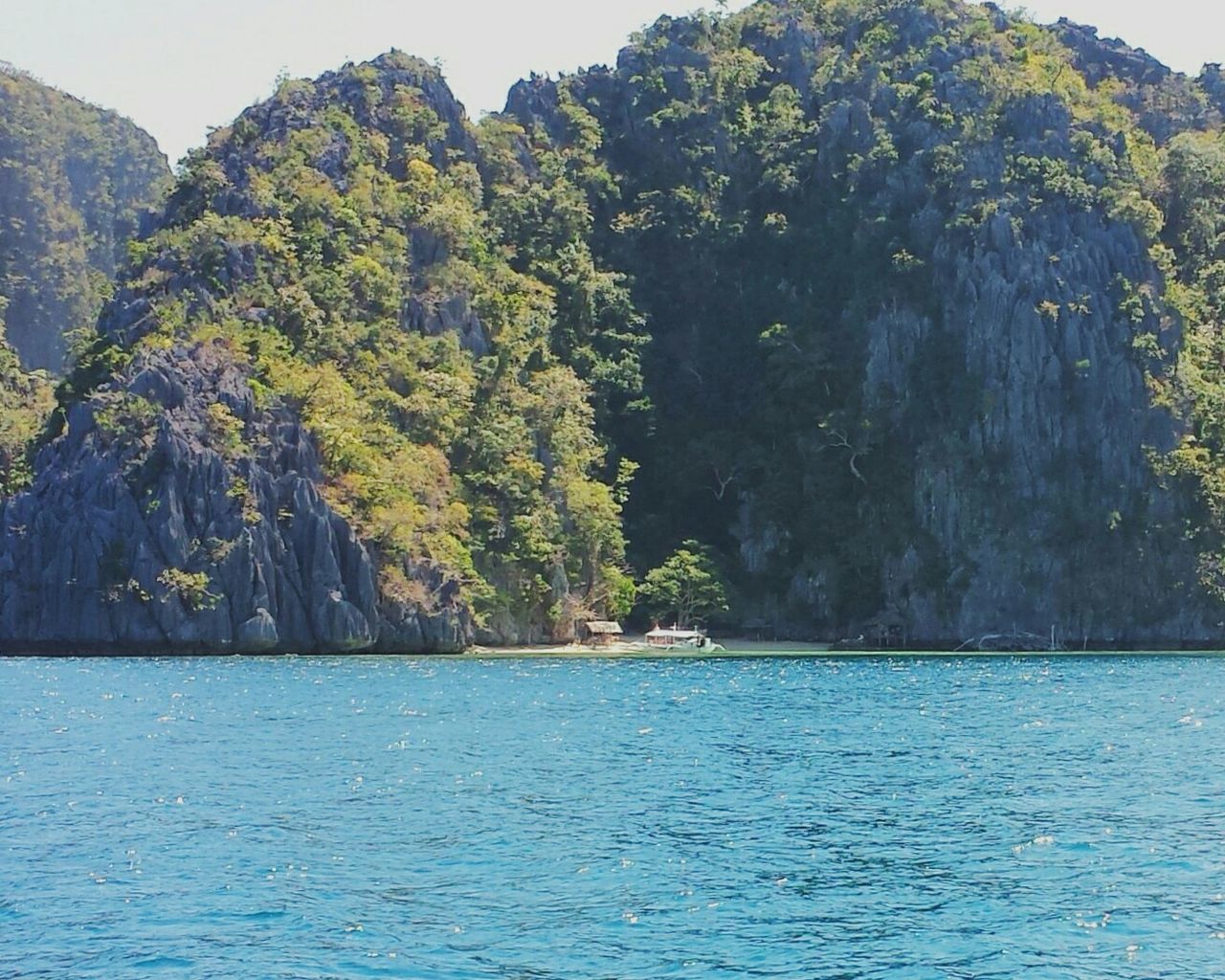 Huge cliff by sea