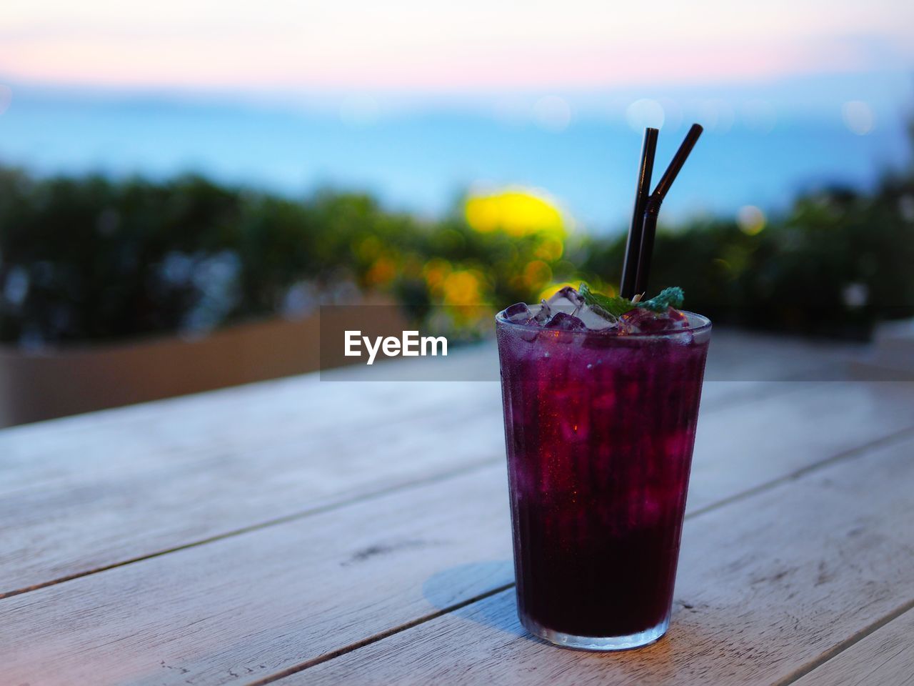 Close-up of drink on table